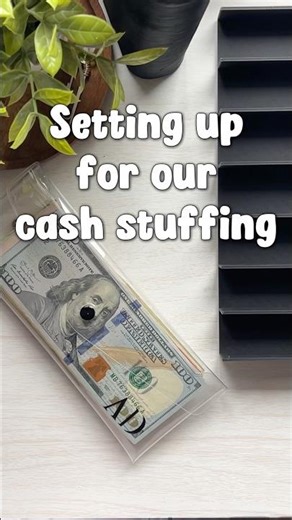 Setting up for our cash envelope stuffing for the 3rd week of February! #budgeting #cashstuffing