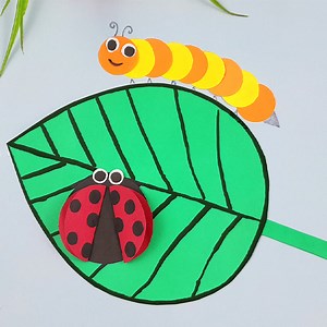 16K views · 44 reactions | How to make easy Paper Ladybug and caterpillar | easy paper crafts | Rana Craft | Facebook