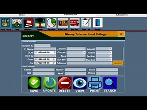 how to create collage management system in vb.net with sqldatabase school management visual basic P1
