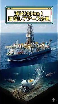 [6000m deep] Japan to mine rare earths, Japan's "treasure"! The world's first challenge to counte...