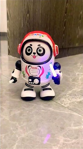 Panda Robot Dancing A Ram Sam Sam 🤖🐼 #youtubeshorts #trending #toys