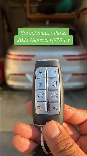 Using Smart Park in the 2023 Genesis GV70 EV.