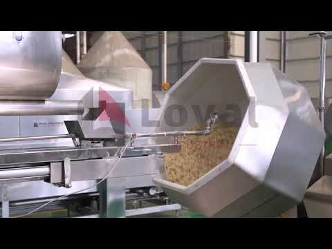 Extruded Snack Production Line in Action#puffsnack#snackproductionline +86 13256674591