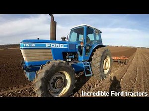 1983 Ford TW-35 6.6 Litre 6-Cyl Diesel 4WD Tractor (188 HP) with Howard Plough