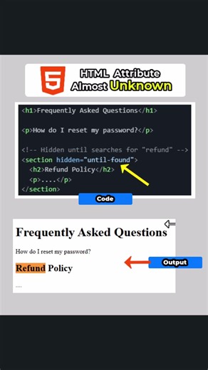 One line of HTML replaces your entire show-hide system #frontend #shorts