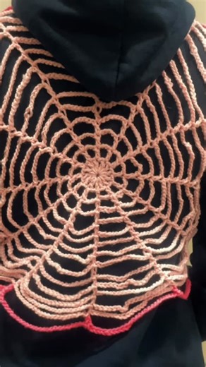 @zanjeer.co on Instagram: "Crocheted web sweater, The easiest way to turn a basic hoodie into a statement.🕸️ - Dm to order! Customs are available!! - (Crocheted spider web sweater, hand crochet,crocheted tops ) #fyp #trending #spiderweb #crochetedsweater #pinterest"