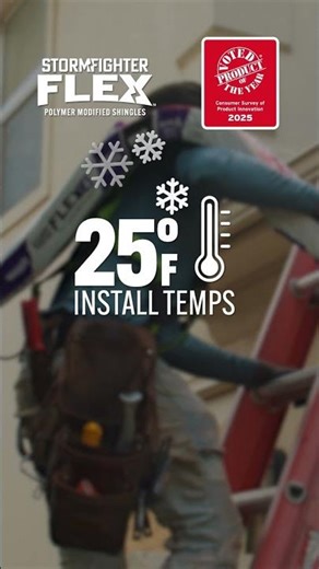 StormFighter FLEX® shingles voted the 2025 Product of the Year in the Home Solutions category!