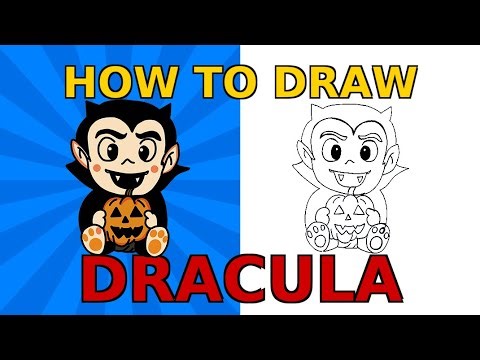 How to Draw Dracula - Halloween Drawing