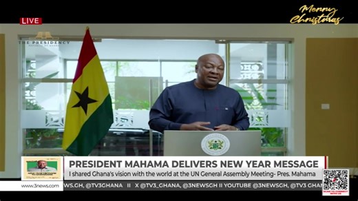 LIVE: President Mahama Delivers New Year Message || 01-01-2026 | TV3 Ghana