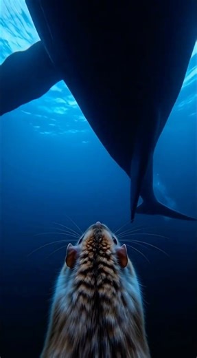 Mouse cam found its way through tunnels to swim underwater….#gopro #animalshorts #underwater