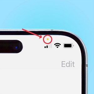 If you see an orange dot on your iPhone, this is what it means