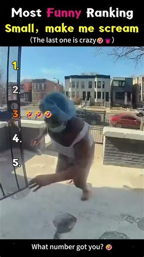 Most Funny Ranking Small, make me scream#Top5 #Shorts #Fail #Comedy #fyp