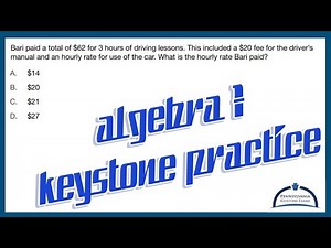 Algebra 1 KEYSTONE Practice - Writing and Solving a Two-Step Equation Word Problem