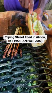 🇨🇮Did you know that in Abidjan, hot dogs come with an Ivorian twist? Served in a fresh baguette and packed with spicy sauce, onions, cabbage, and even fries — it’s the street food you didn’t know you needed! #travel #africa #nigeria #streetfood | Pharouk Damilola