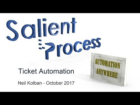 RPA: Automation Anywhere: Example: Ticketing Automation