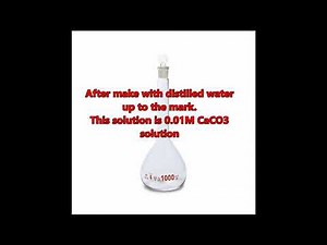 0.01M EDTA solution preparation and standrazation