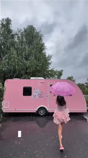 The girl bought a pink-colored house #shorts #vairalshort