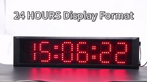 RGB 7 Colors LED Race Clock with Tripod for Running Events,Countdown Clock,Count UP,Stopwatch,with Remote Control and APP Control