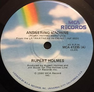Rupert Holmes - Answering Machine