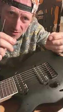 ESSENTIAL GUITAR LIFE HACK #3: DIY: STRING SADDLE ALIGNMENT USING GUITAR PICK SHIMS on the BRIDGE!!