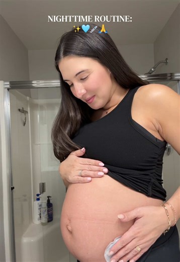 You are already so strong sweet boy 🥹 We are so close to the finish line 🙏 #nightroutine #pregnancyafterloss #infertilityjourney #secondaryinfertility #30weekspregnant