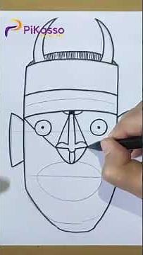 How to Draw African Mask Easy in The Right Way