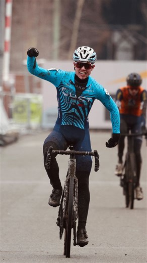 BK Cyclocross Beringen 2026 on Instagram: "A thrilling final, decided in an all-out sprint to the line. @jarivanlee335, Men Junior Belgian Champion. 🥇"