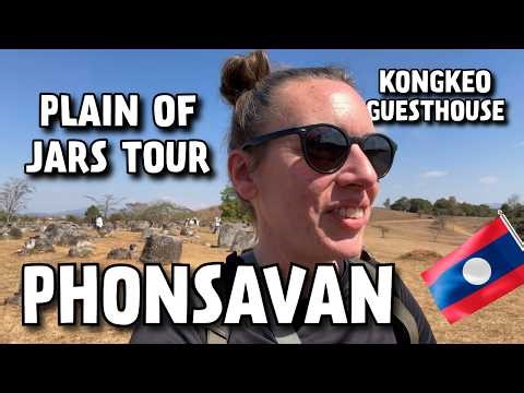 Phonsavan - KongKeo Guesthouse & Plain of Jars Tour - Laos Budget Travel Vlog