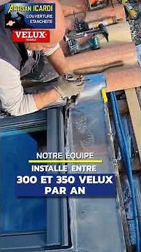 installation de Fenêtre de Toit #Velux sur #Toiture avec raccord d'étanchéité en plomb