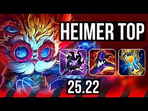 HEIMERDINGER vs IRELIA (TOP) | 14 solo kills, Legendary | KR Diamond | 25.22