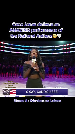 Coco Jones Vocal Showcase: Devoured Golden State Warriors National Anthem