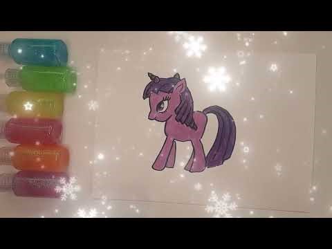 My Little Pony Magic Drawing ASMR | From Sketch to Color to Toy Surprise