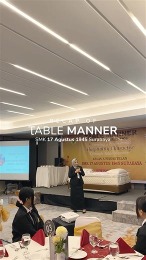 Hotel Santika Premiere Gubeng | A refined table manner training session at the 10 November Meeting Room, Hotel Santika Premiere Gubeng Surabaya, together with students... | Instagram