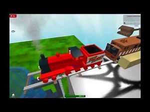 ROBLOX Pushing Trains Into a Blender