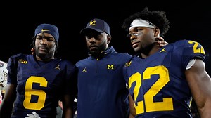 Michigan defender backs teammate on targeting call: 'It's football, I'd do the same'