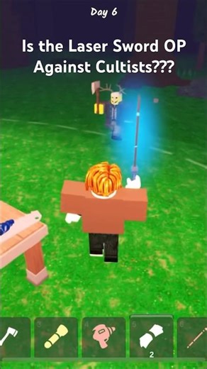 Laser Sword vs Cultists..Who wins?#roblox #newgameinroblox #youtubeshorts #shortsfeed #robloxgames