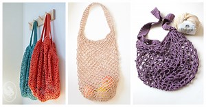 4 Easy Net Market Bag Free Crochet Pattern