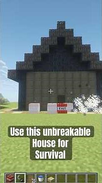 How you can make an unbreakable house in Minecraft.