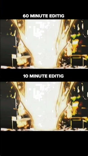 10 minute vs 1 hours editing 😵‍💫