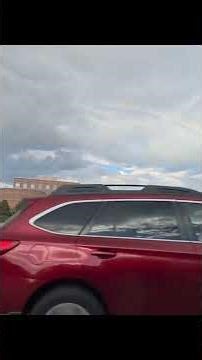 Proof that even a quick drive through Castle Rock Colorado 🇺🇸 can be magical. Hello, rainbow!