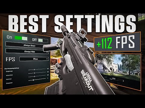 BEST PRO SETTINGS (MAX FPS) in Arena Breakout Infinite