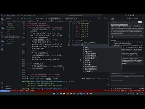 Local LLM Coding - GameboyAI - Basic CPU and Memory