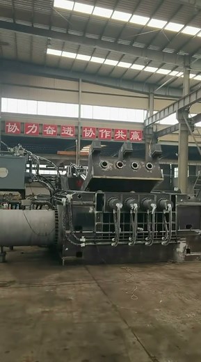 Metal Baler Bundling Rebar On Site | Heavy-Duty Recycling Solution#baler #arzir #machine #recycle