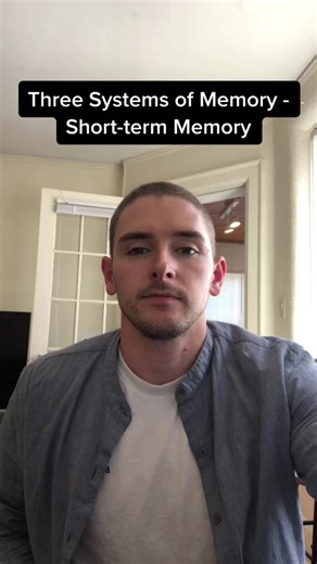 Psych 1010 - 3 Systems of Memory - Short-term Memory #psychology #psychology101