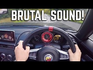 POV Drive + Onboard Acceleration 0-60 - New Abarth 124 Fiat Spider | CRAZY LOUD Exhaust Sound!