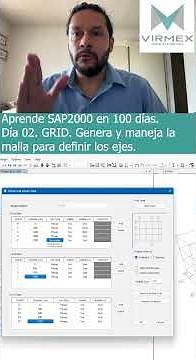 Learn SAP 2000 in 100 days. Day 2: GRID. Generate and manage the grid to define the axes. #sap2000