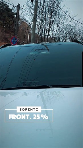 쏘렌토 버텍스900썬팅 시공리뷰! 전면 농도 25% 시인성 프라이버시 둘다 챙겼네요!