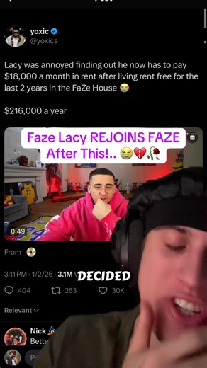Faze Lacy REJOINS FAZE After This!.. 😭💔🥀#faze #lacy #faze | lacy