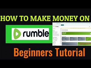 ✅️ How To Make Money with Rumble | How to Use Rumble Tutorial for Beginners Video
