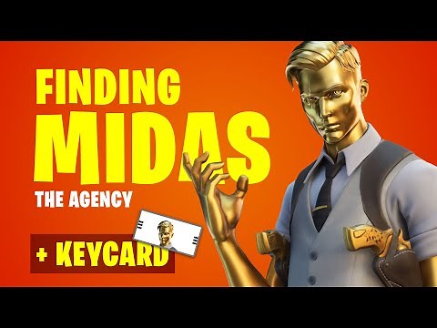 MIDAS Boss Weapon Location at The Agency (How to get Keycard and Open the Vault in Fortnite)